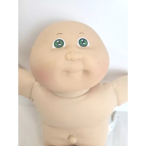 Cabbage Patch Preemie Doll Vintage Bald Green Eyes‎ 1982 - Picture 3 of 8